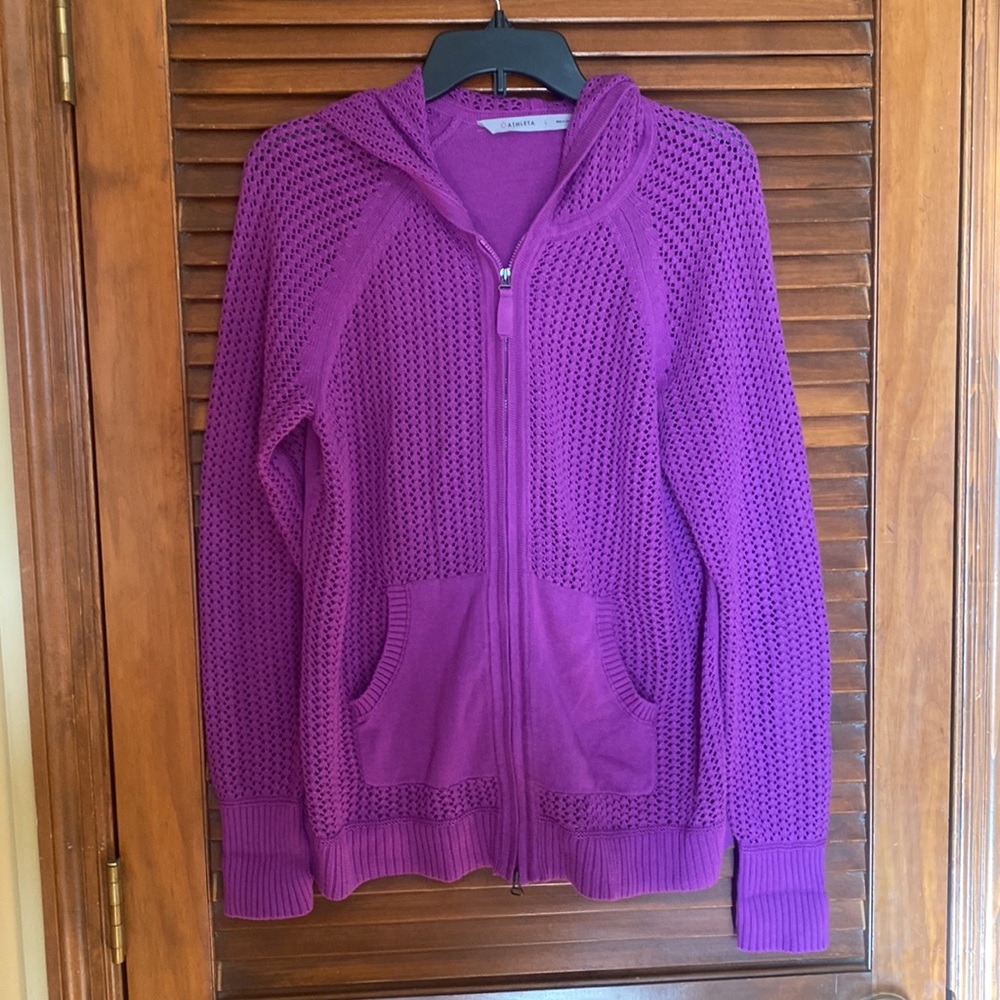 Athleta zip up sweater jacket